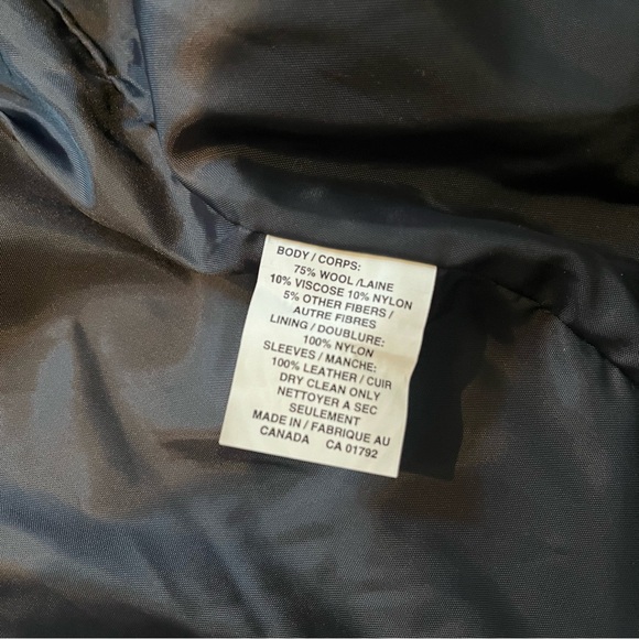 Mike’s Hard Lemonade Logo Wool Blend and Leather Zip Zip Front Jacket, Sz XL - Picture 15 of 15